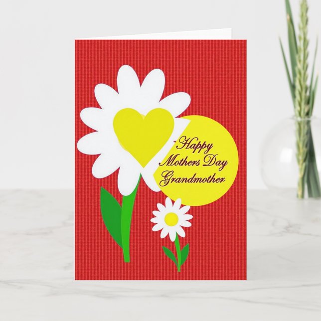 Textured Heart Mothers Day Card (Front)