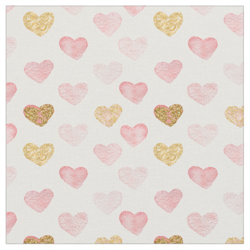 Textured Hearts Patterned Fabric