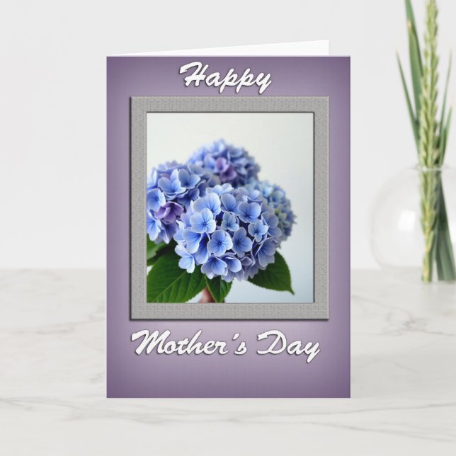 Textured Heather Greetings Card (Front)