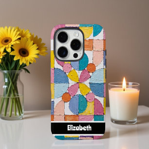 Textured Impasto Pastel Block Smartphone iPhone 16 Pro Case
