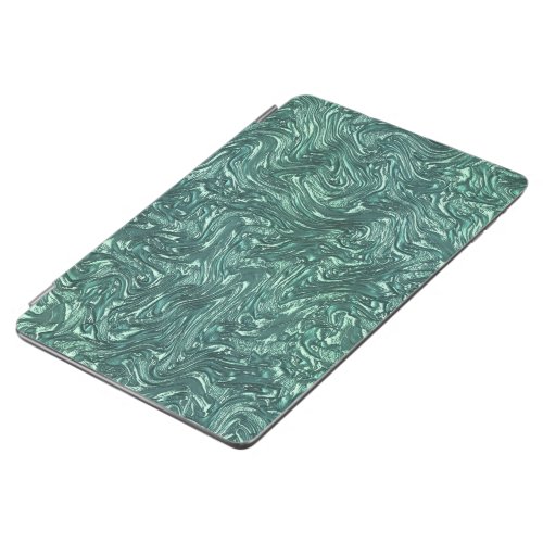 Textured jade and cyanish green shades iPad air cover