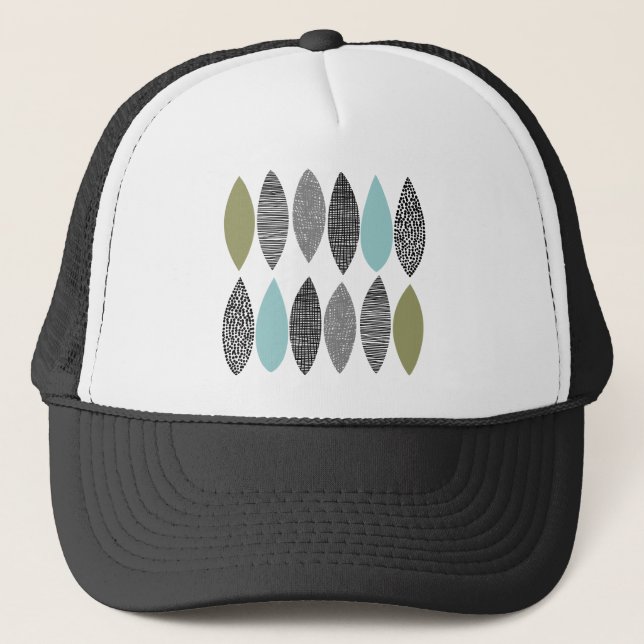 Textured Leaves 01 Trucker Hat (Front)
