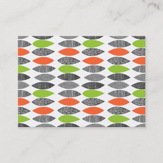 Textured Leaves 02 Business Card (Front)