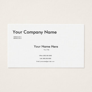 Textured Linen Business Card Template