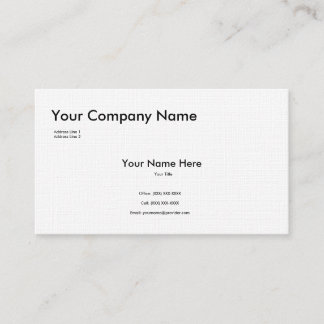 Textured Linen Business Card Template
