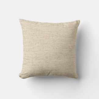 Textured Linen Throw Pillow
