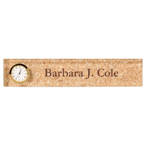 Textured Look Clock Name Plate