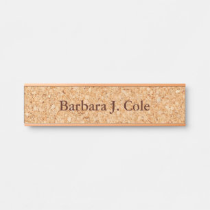 Textured Look Hanging Wall Desk Door Name Plate