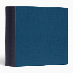 Textured Marine Dark Blue 3 Ring Binder