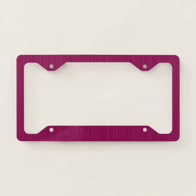 Textured Maroon Elegance License Plate Frame (Front)