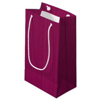 Textured Maroon Elegance Small Gift Bag