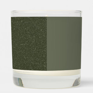 Textured & Matte Moss Green Scented Jar Candle