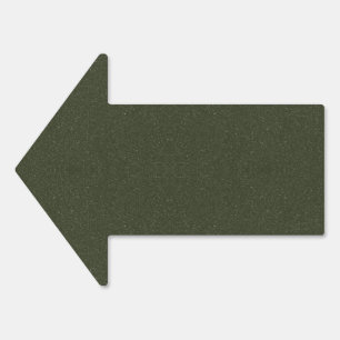 Textured Moss Green Arrow Yard Sign – Customizable
