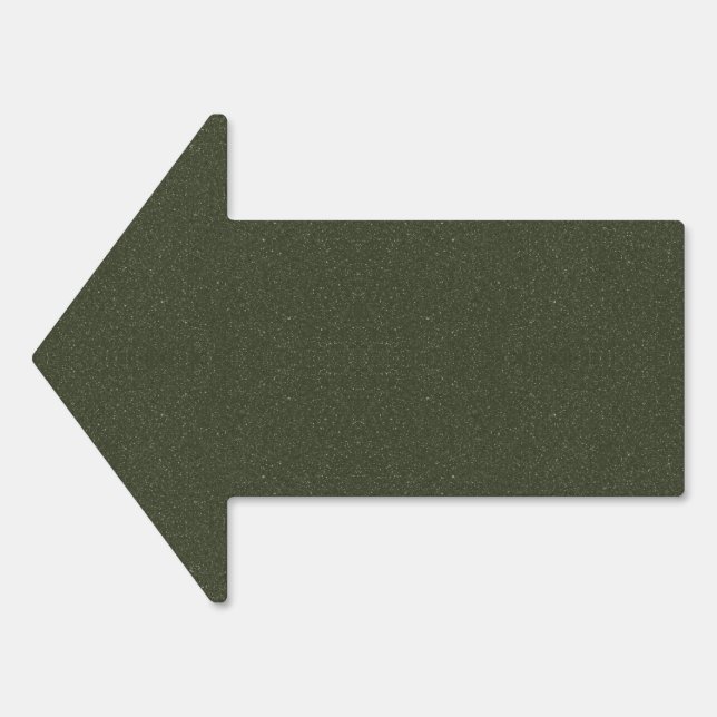 Textured Moss Green Arrow Yard Sign – Customizable (Front)