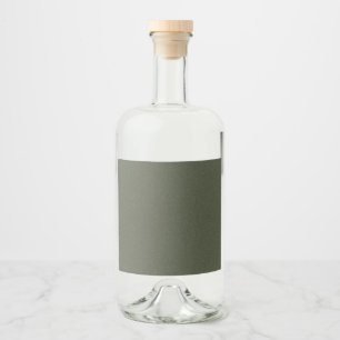 Textured Moss Green Bottle Label – Customizable