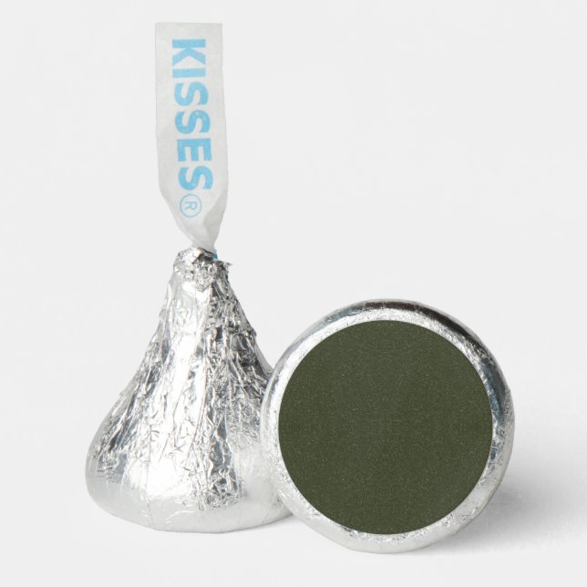 Textured Moss Green Candy Stickers – Customizable (Front)