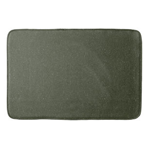 Textured Moss Green Custom Bath Mat