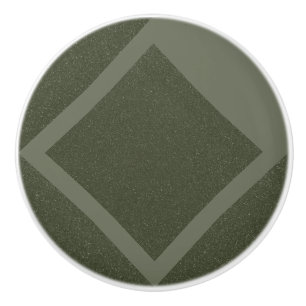 Textured Moss Green Drawer Knob – Customizable