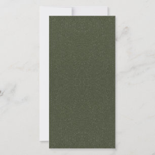Textured Moss Green Flat Card – Customizable