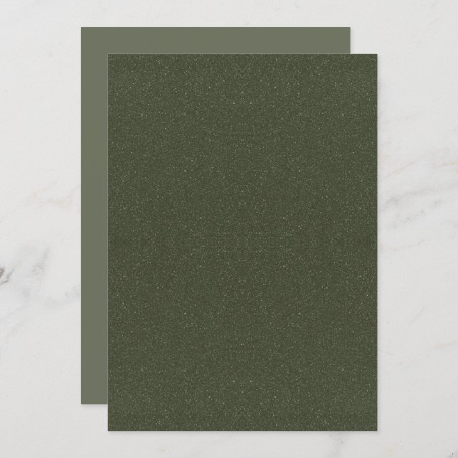 Textured Moss Green Flat Program – Customizable (Front/Back)