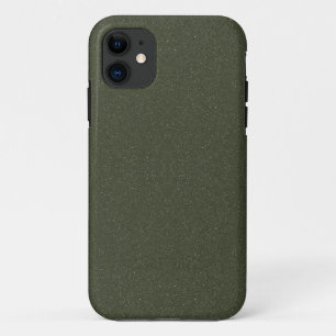 Textured Moss Green iPhone 11 Case – Customizable