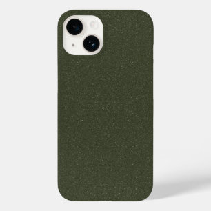 Textured Moss Green iPhone 14 Case – Customizable