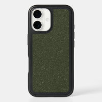 Textured Moss Green iPhone 16 Case – Customizable