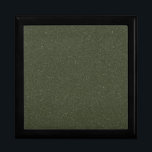 Textured Moss Green Jewelry Gift Box – Customize<br><div class="desc">Designed in a rich moss green with subtle noise texture, this customizable wooden jewelry box delivers earthy elegance with a modern twist. The speckled surface adds depth and visual interest while maintaining a refined, minimalist feel — perfect for weddings, religious celebrations, birthday parties, or company milestone events. The textured moss...</div>