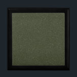 Textured Moss Green Jewelry Gift Box – Customize<br><div class="desc">Designed in a rich moss green with subtle noise texture, this customizable wooden jewelry box delivers earthy elegance with a modern twist. The speckled surface adds depth and visual interest while maintaining a refined, minimalist feel — perfect for weddings, religious celebrations, birthday parties, or company milestone events. The textured moss...</div>