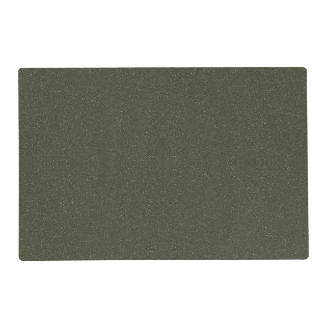 Textured Moss Green Laminated Placemat – Customize (Front)