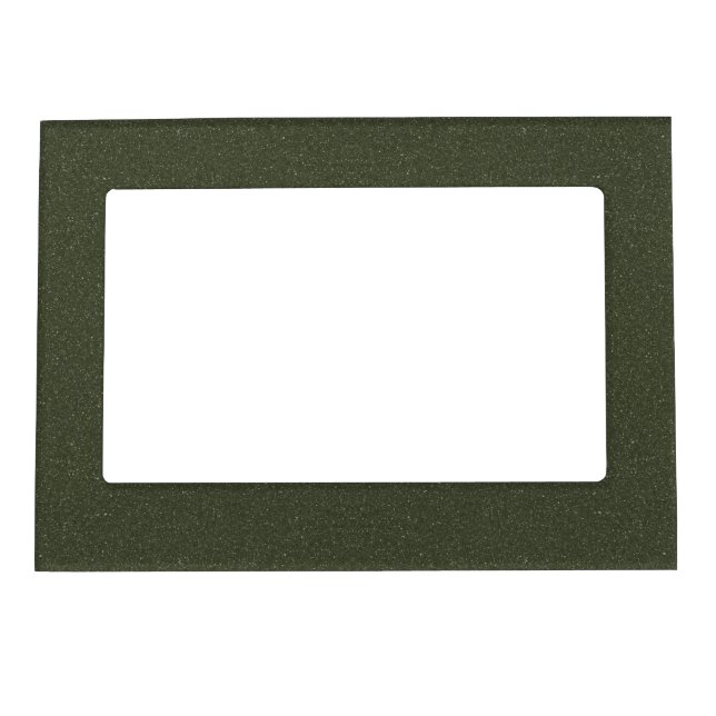 Textured Moss Green Magnetic Frame – Customizable (Front)