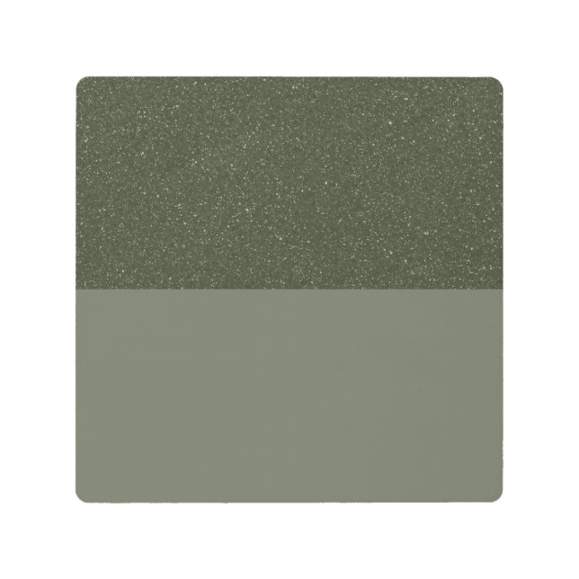 Textured Moss Green Metal Wall Art – Customizable (Front)