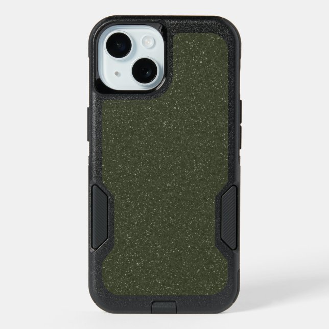 Textured Moss Green OtterBox Case – Customizable (Back)