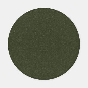 Textured Moss Green Round Coaster Set – Customize