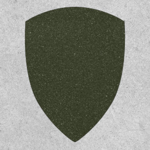 Textured Moss Green Shield Patch – Customizable