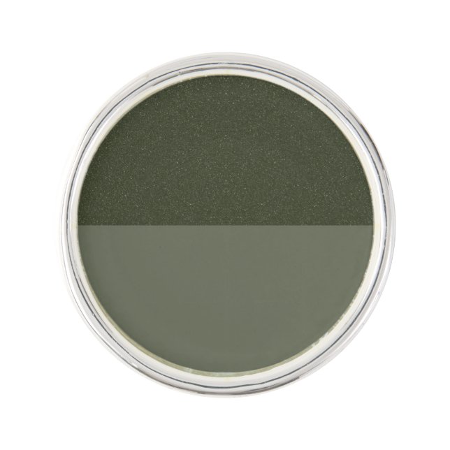 Textured Moss Green Split Lapel Pin – Customizable (Front)