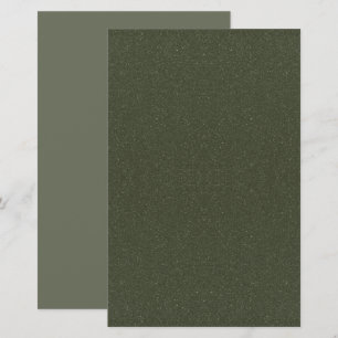 Textured Moss Green Stationery – Customizable