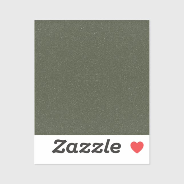 Textured Moss Green Sticker – Customizable (Sheet)