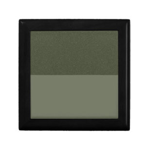 Textured Moss Green Two-Tone Keepsake Box - Custom