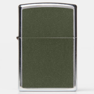 Textured Moss Green Zippo Lighter – Customizable