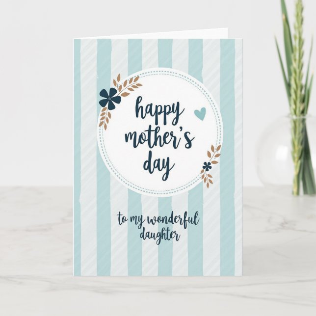 Textured Mothers Day Blues Card (Front)