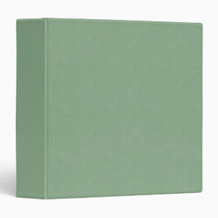 Textured muted green. 3 ring binder
