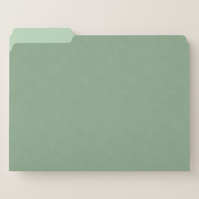 Textured muted green. file folder (Front Left)
