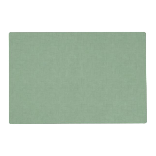 Textured muted green. placemat (Front)