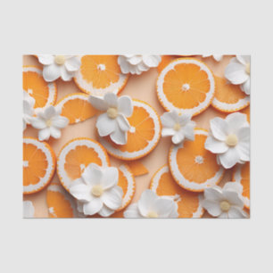 Textured Orange Blossom Tissue Paper