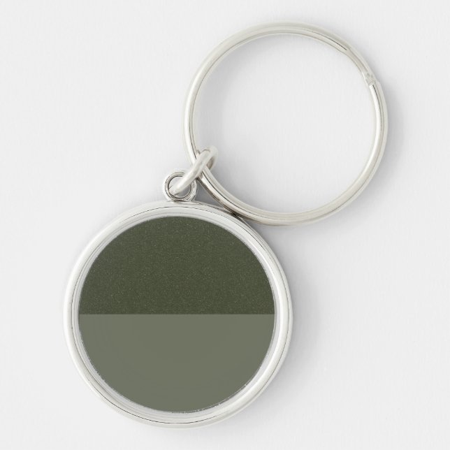 Textured Over Smooth Moss Green Keychain (Custom) (Front)