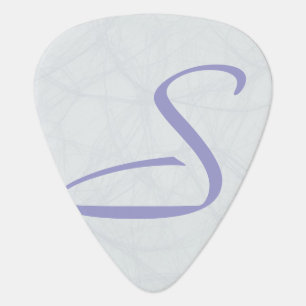Textured Paper Effect Monogram Guitar Pick