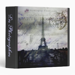 Textured Paris Les Photographies 1.5" Photo Album 3 Ring Binder
