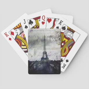 Textured Paris Poker Cards