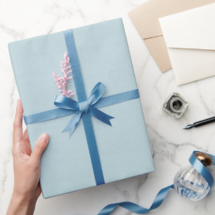 Textured Pastel Blue Wrapping Paper